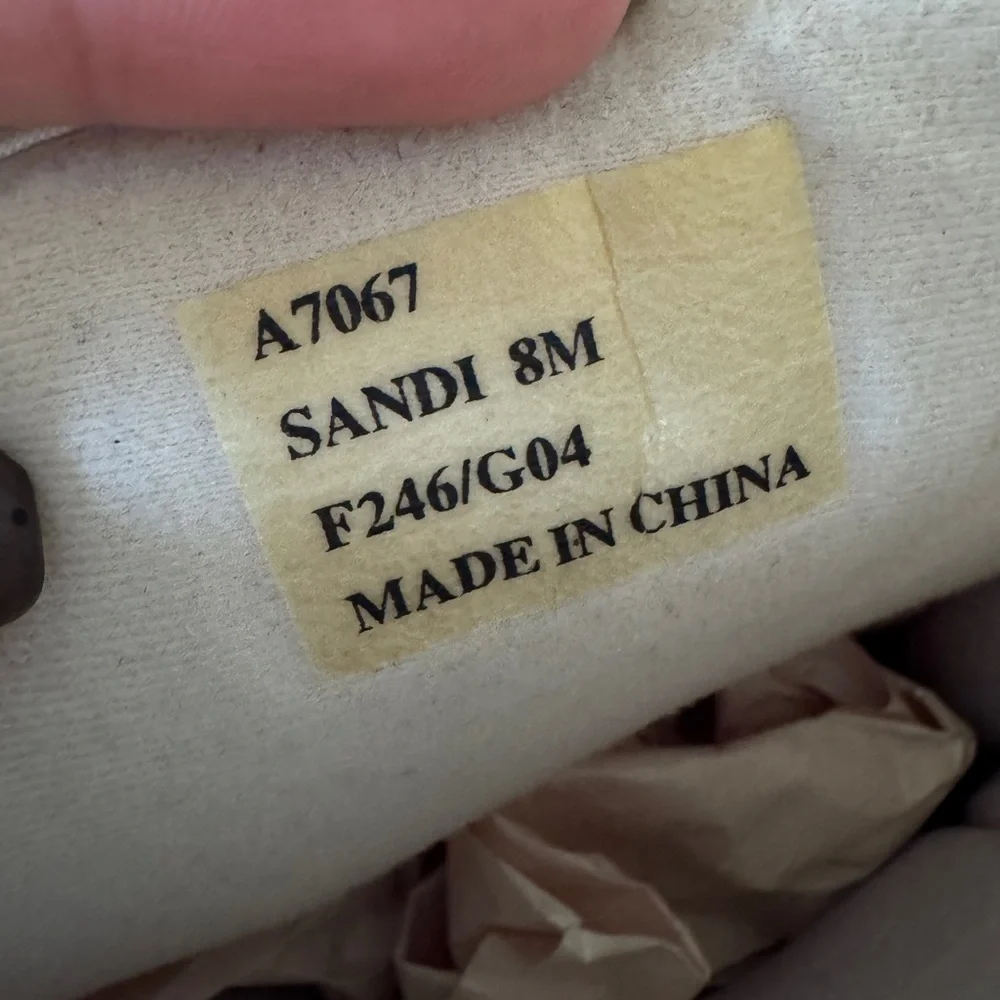COACH Sandi Women's Suede Boots Vibram White/Beige Size 8M‎